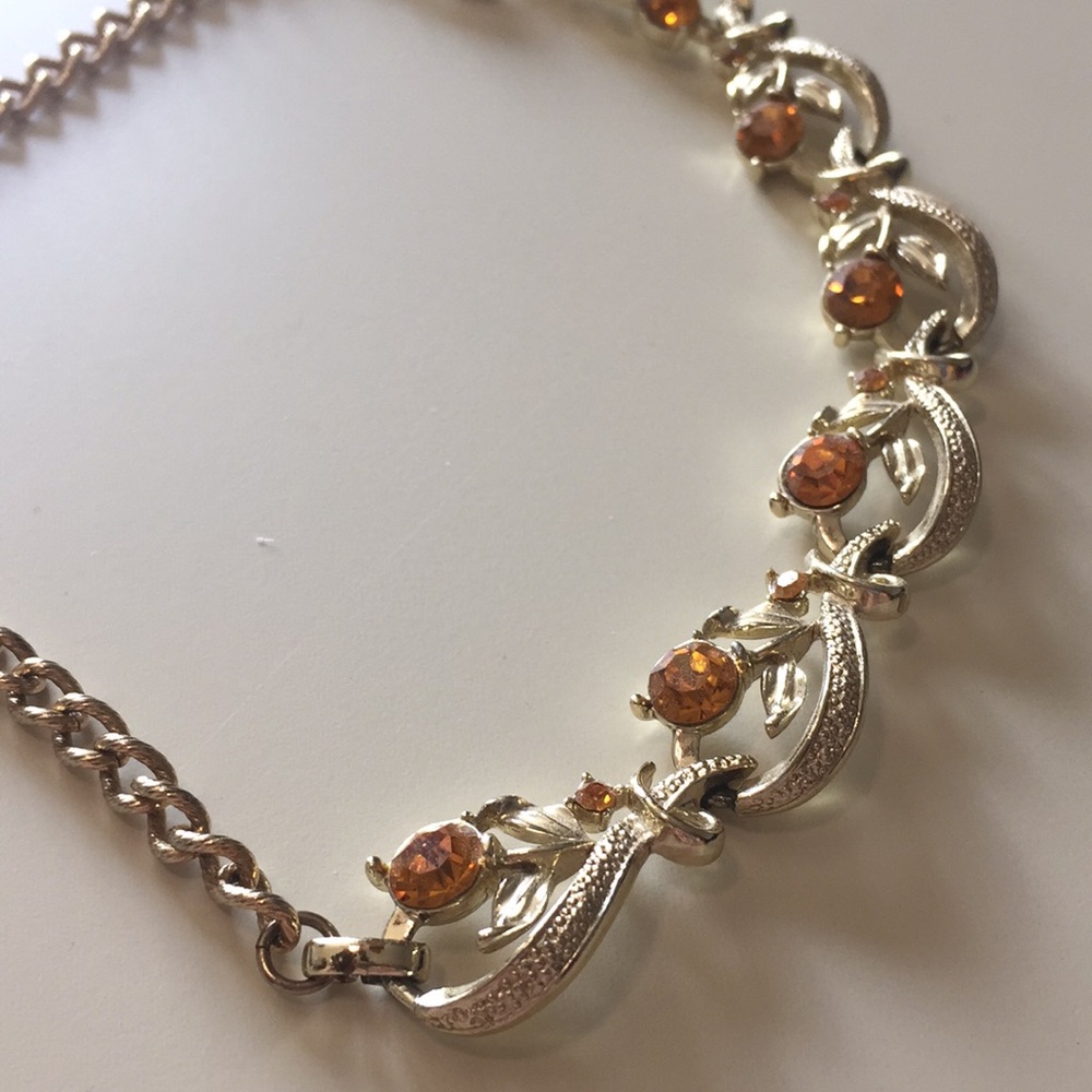 Vintage Rhinestone Choker Necklace